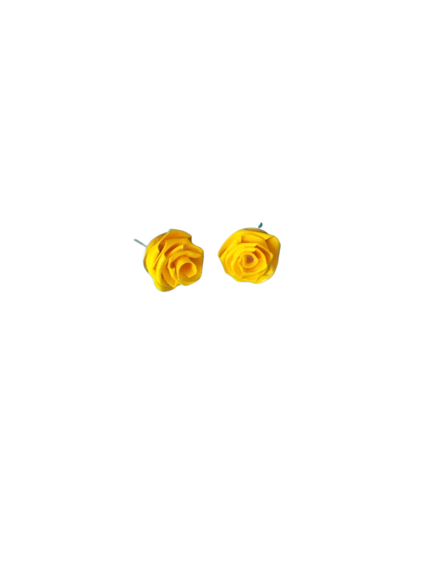  Boucles d’oreilles puces en forme de rose - Soleil en bouton